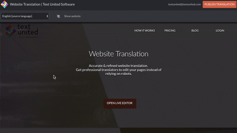 Languages for Websites